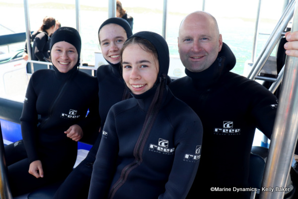Shark cage diving, South Africa