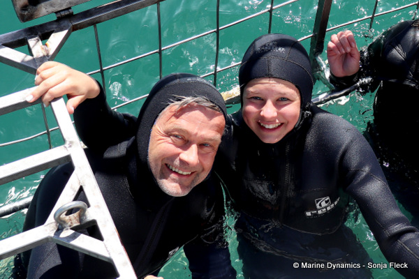 Shark cage diving, South Africa
