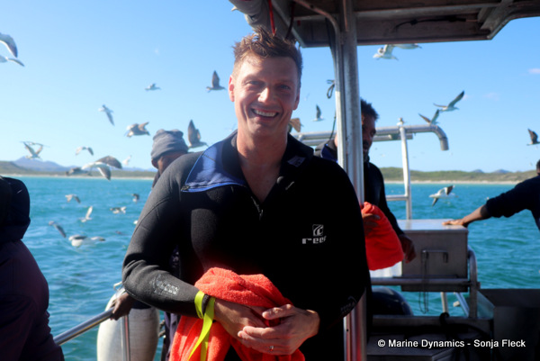 Shark cage diving, South Africa