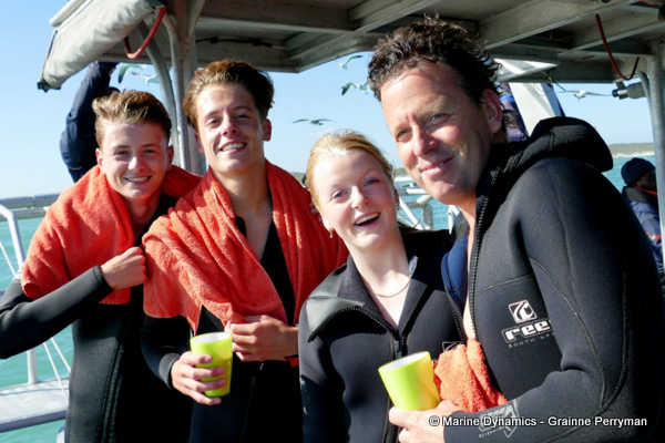 Shark cage diving, South Africa