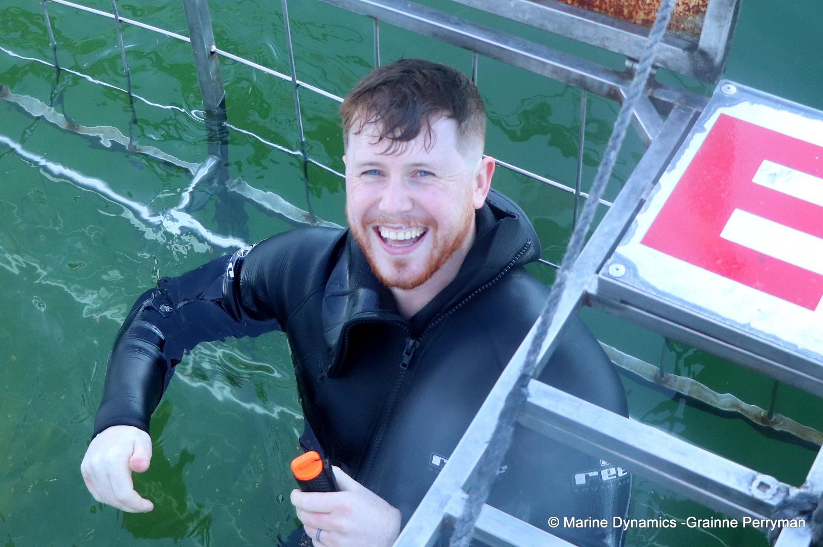 Shark cage diving, South Africa
